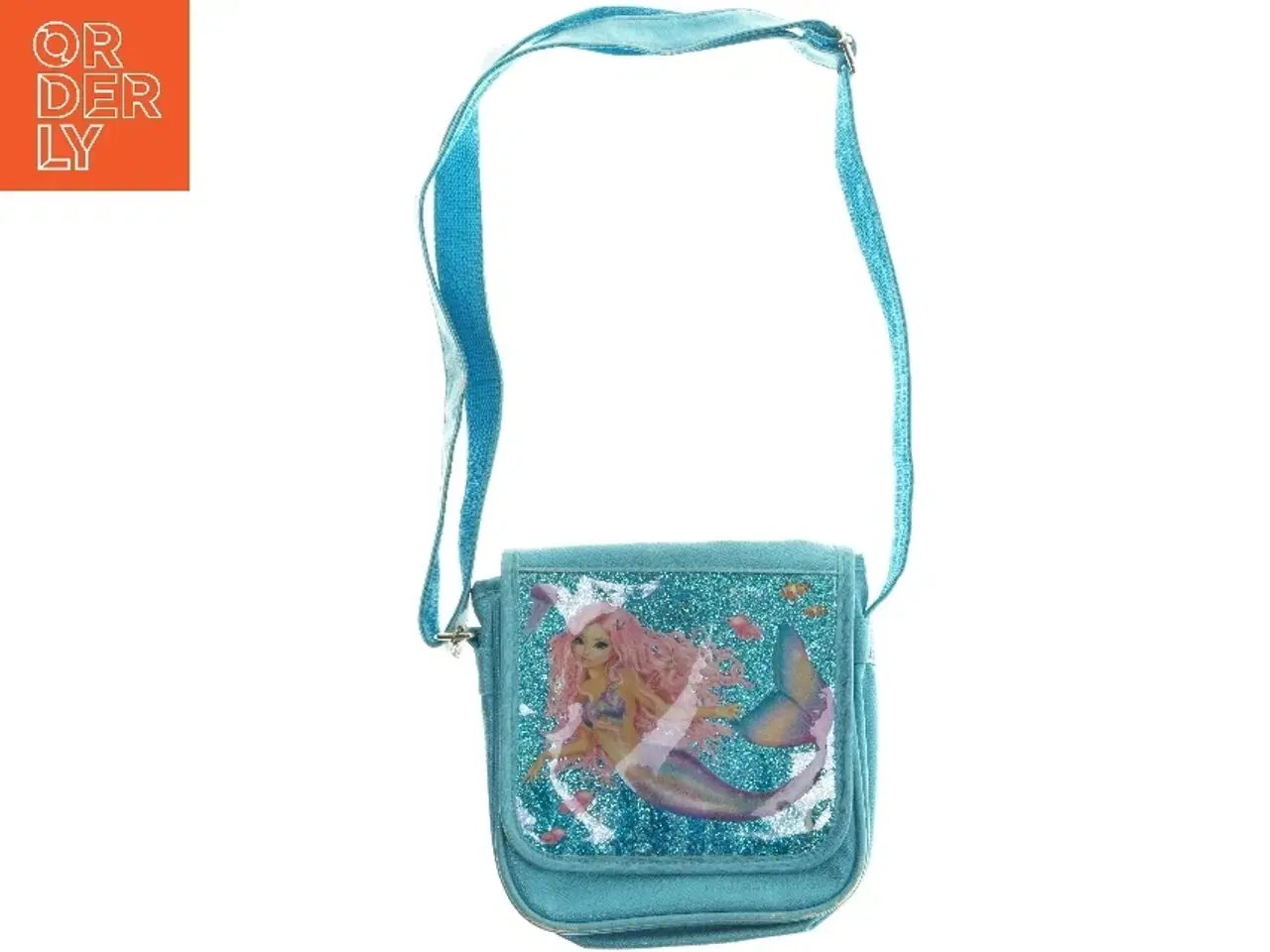 Billede 1 - Blå skuldertaske med havfrue design fra Top Model (str. 21x21 cm)