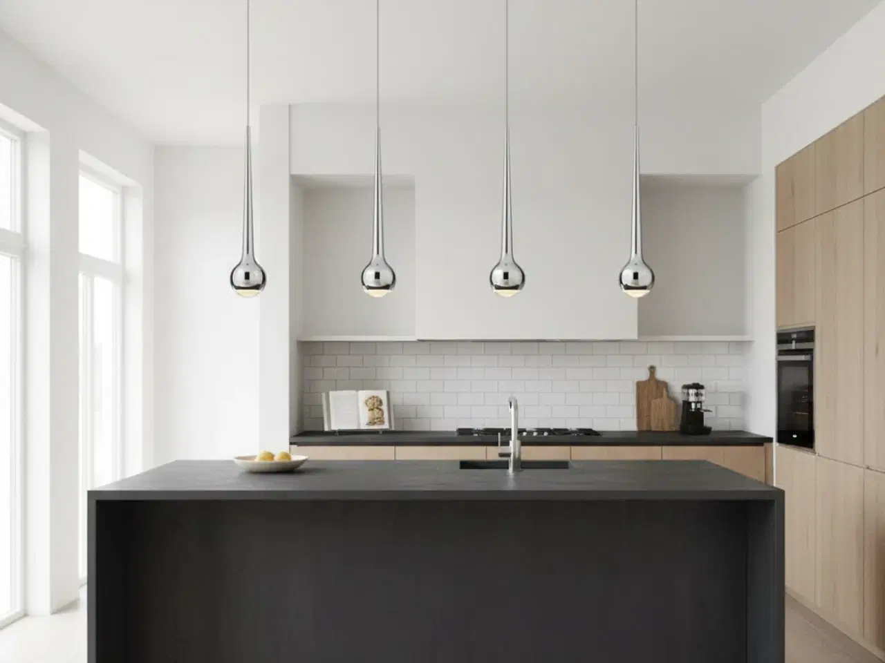 Billede 2 - GRAU | Falling Sun Pendel (Krom)