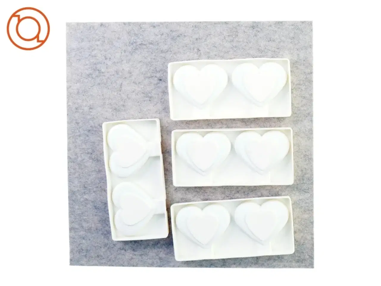 Billede 1 - Hjerte is-forme (str. 19 x 9 x 2 cm)