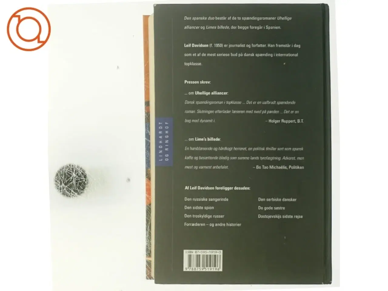 Billede 3 - Den spanske duo : Uhellige alliancer, Lime&#39;s billede af Leif Davidsen (Bog)