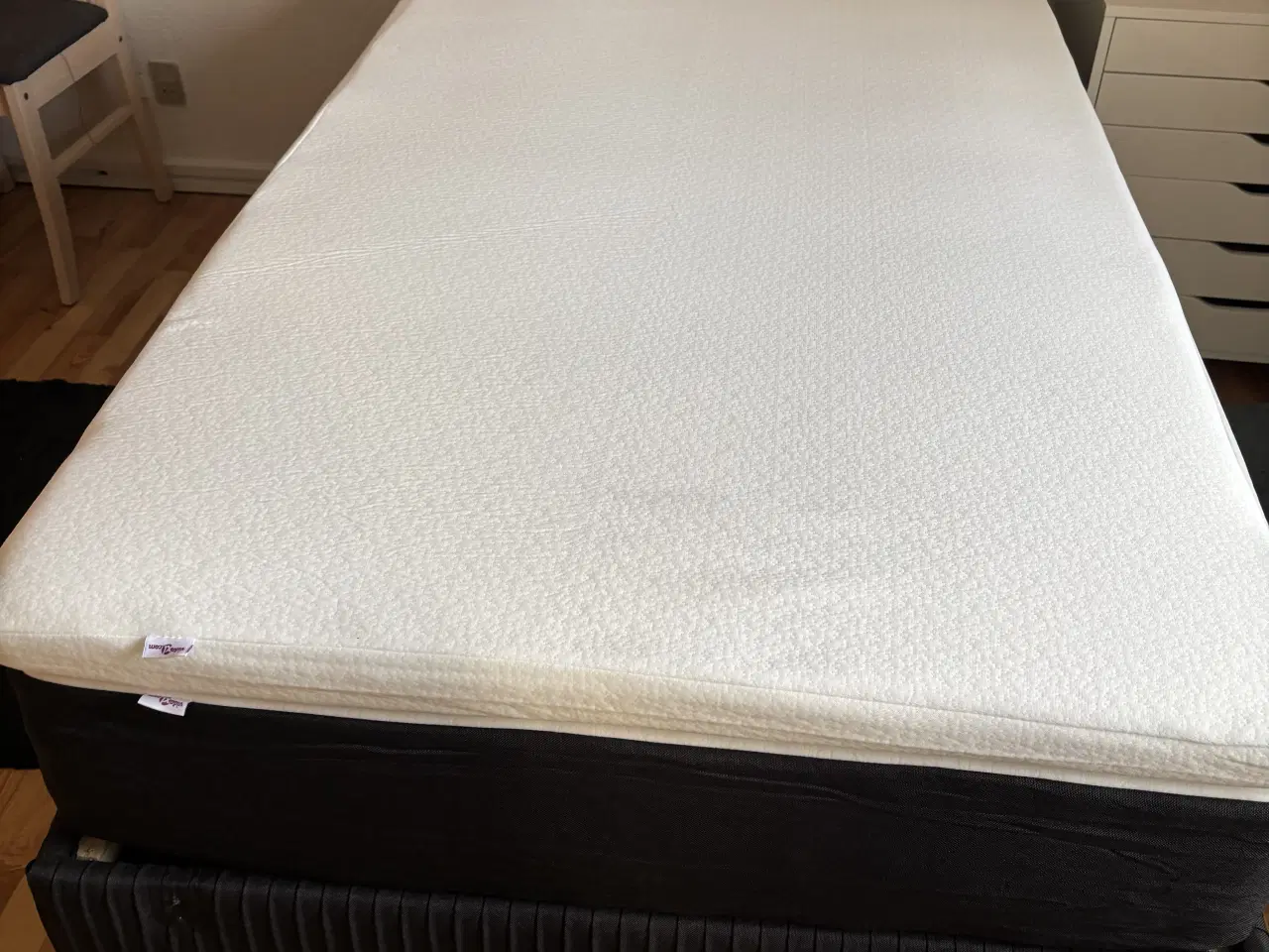 Billede 2 - Kontinental seng med madras og top madras 90x200  