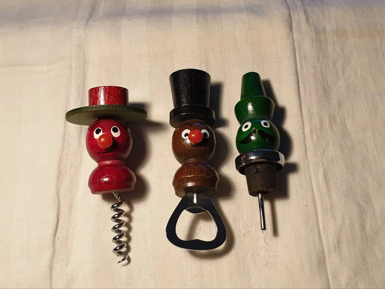 Billede 1 - Proptrækker oplukker skænkeprop træ gl 