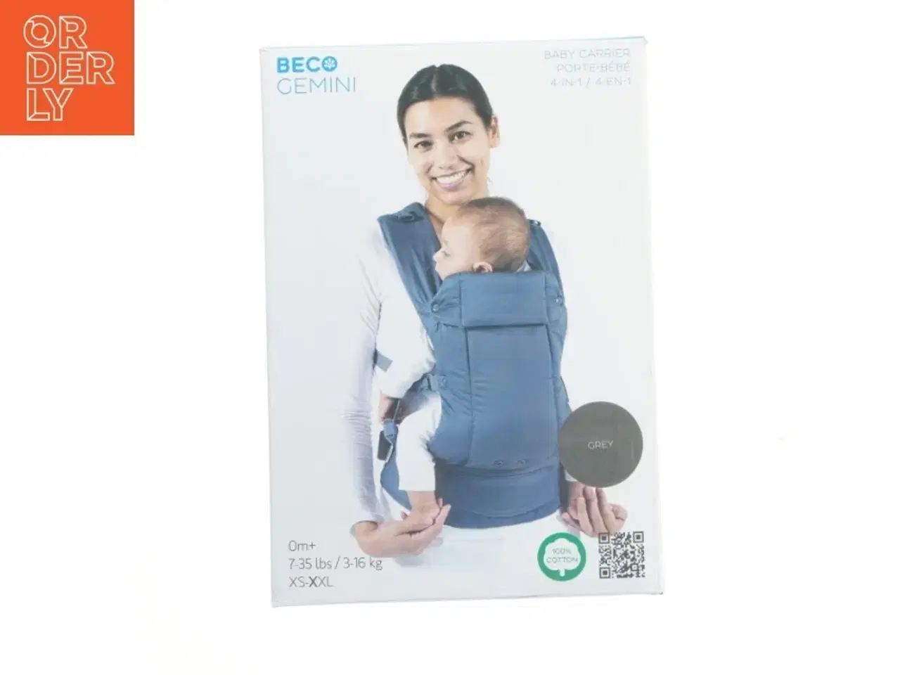 Billede 1 - Beco Gemini bæresele til baby (str. 3-16 kg)