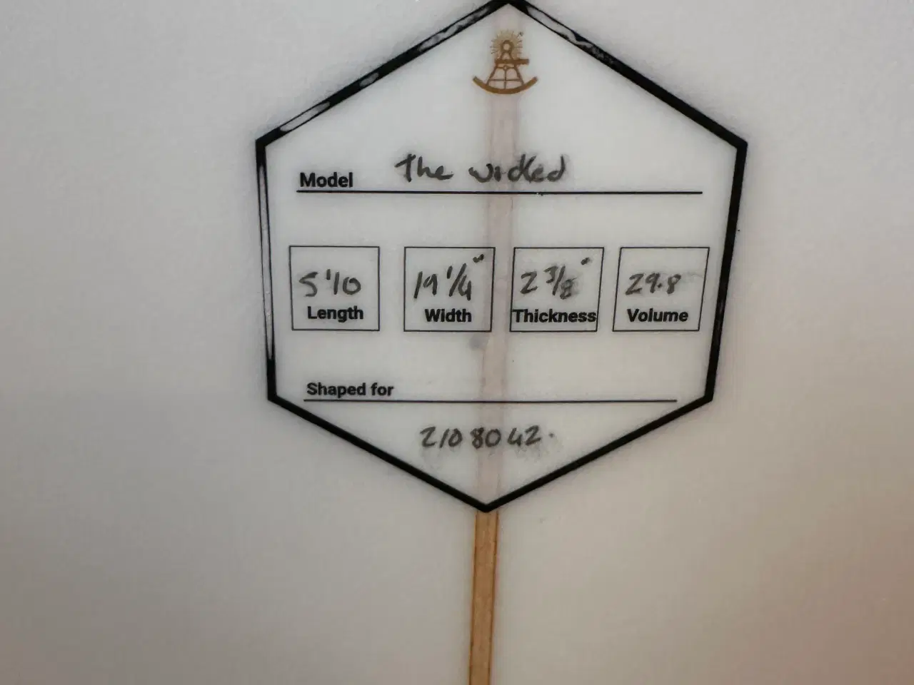 Billede 3 - Smukt Columbus Shortboard.