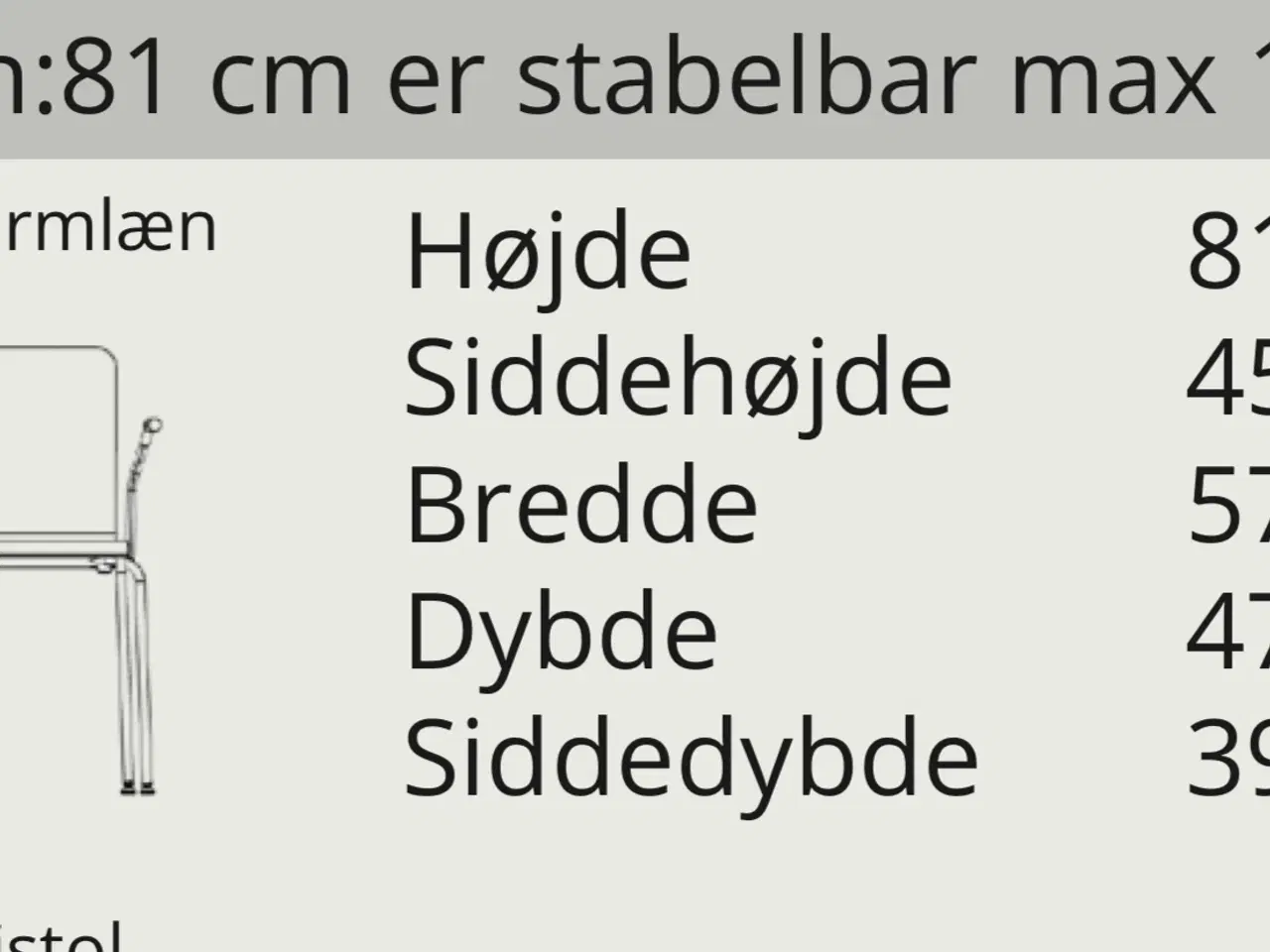 Billede 3 - 6 Rumas spisebordsstole/konference