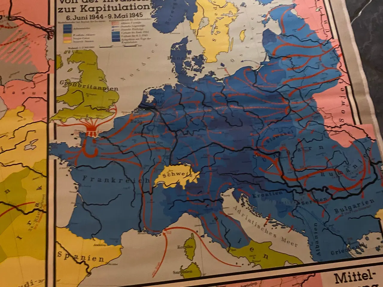 Billede 3 - Skolekort med fronter fra 2. Verdenskrig