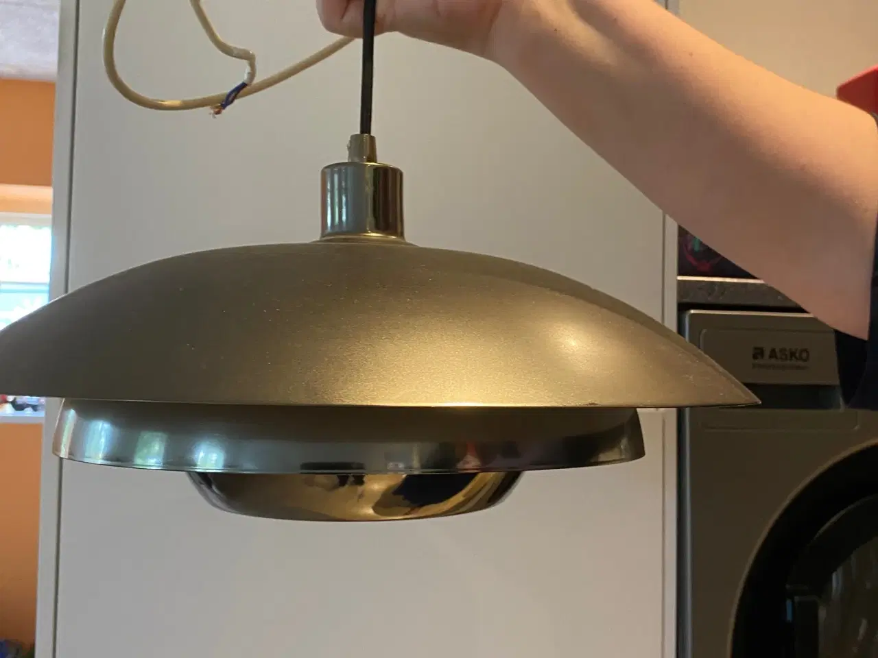 Billede 1 - Pendel loftslampe i stål