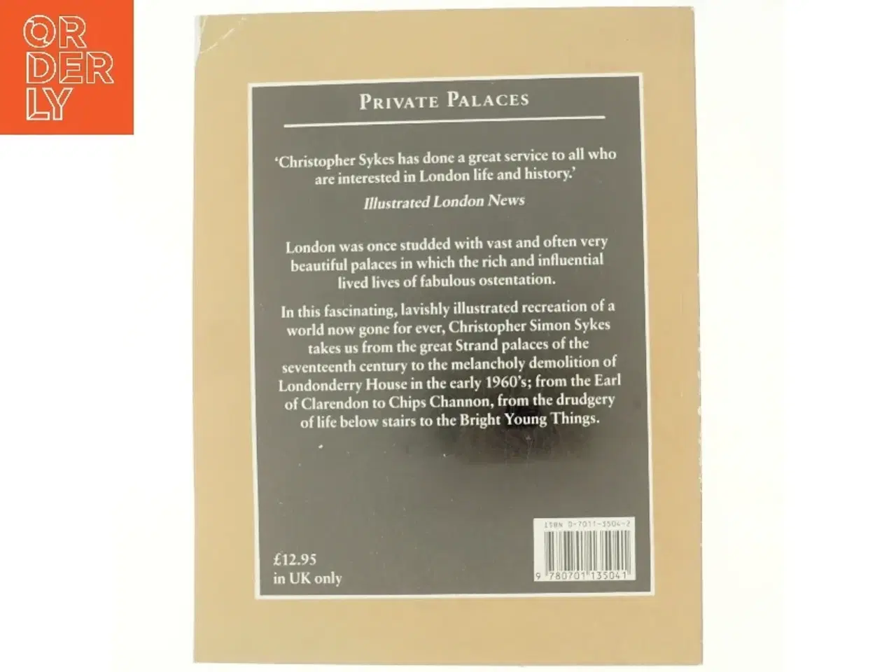 Billede 3 - Private Palaces af Christopher Simon Sykes (Bog)