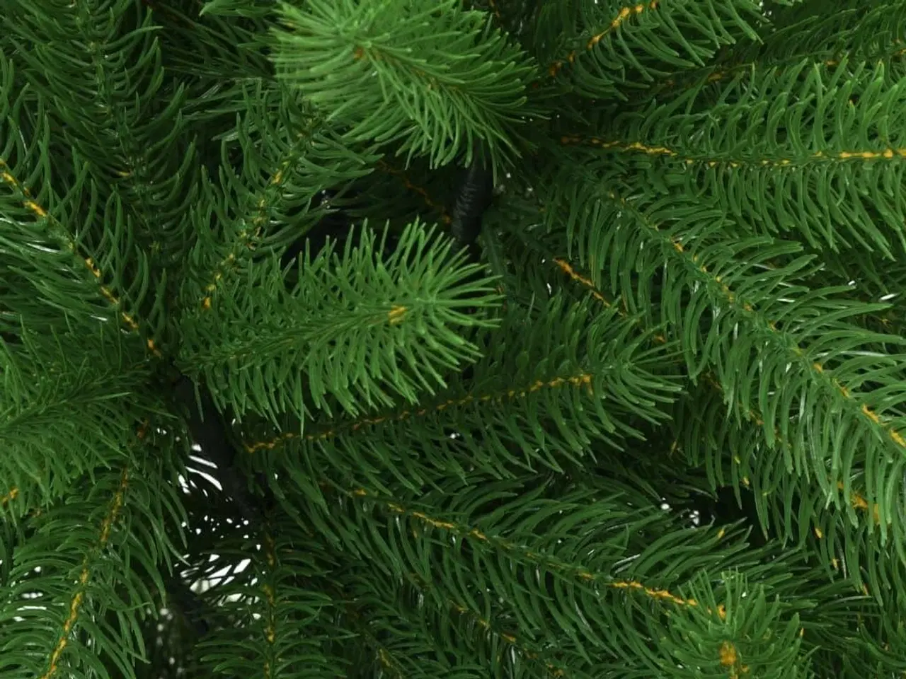 Billede 5 - Kunstigt juletræ med naturtro nåle 120 cm grøn