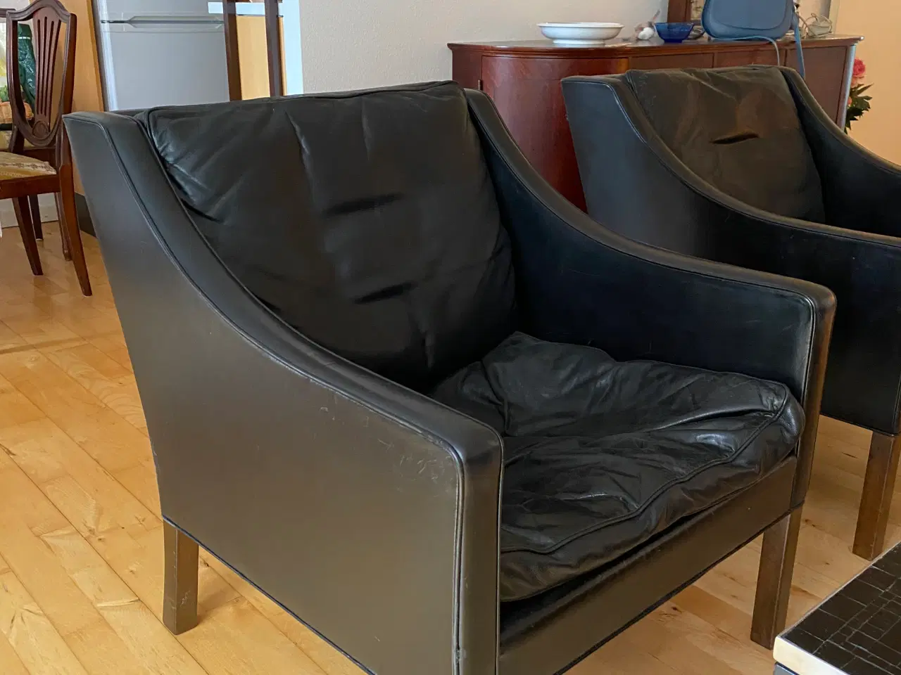 Billede 3 - Børge Mogensen - sofa (2213) og 3 lænestole (2207)