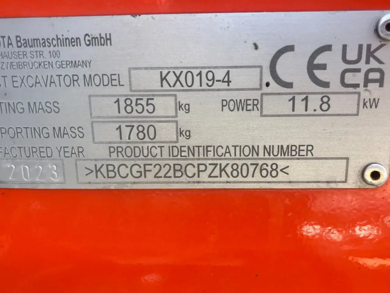 Billede 11 - Kubota KX019-4 Rotortilt! Kun kørt 352timer