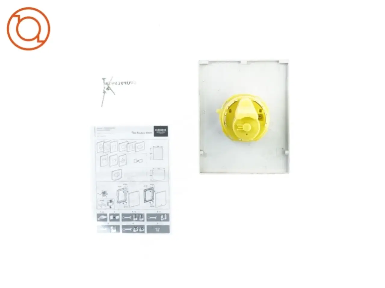Billede 2 - Grohe Nova Cosmopolitan betjeningsplade S, alpinhvid Trykknap til toilet (str. 20 x 16 x 10 cm)