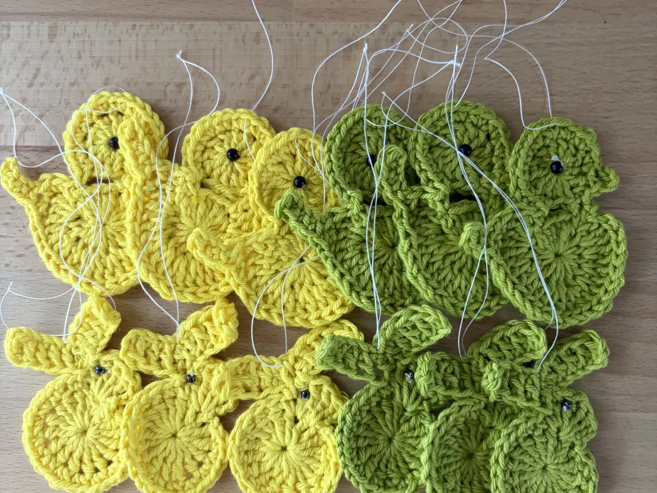 Billede 3 - Hæklet påskepynt 