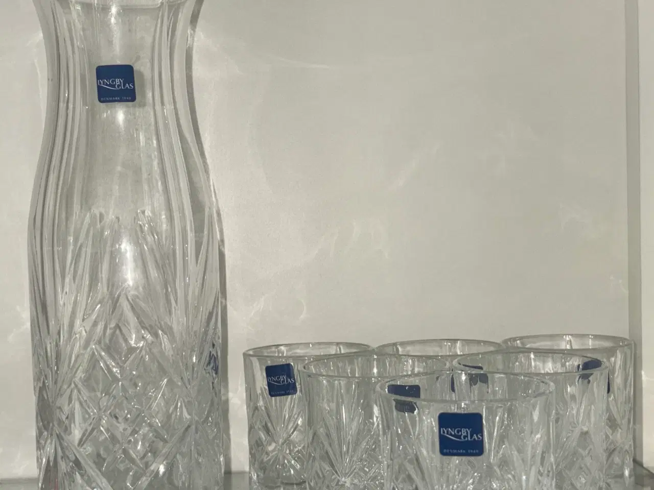 Billede 1 - Lyngby Glas Melodia Karaffelsæt