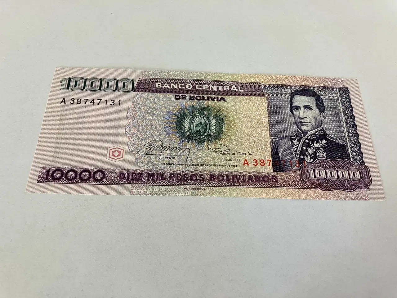 Billede 1 - 10000 Pesos Bolivia