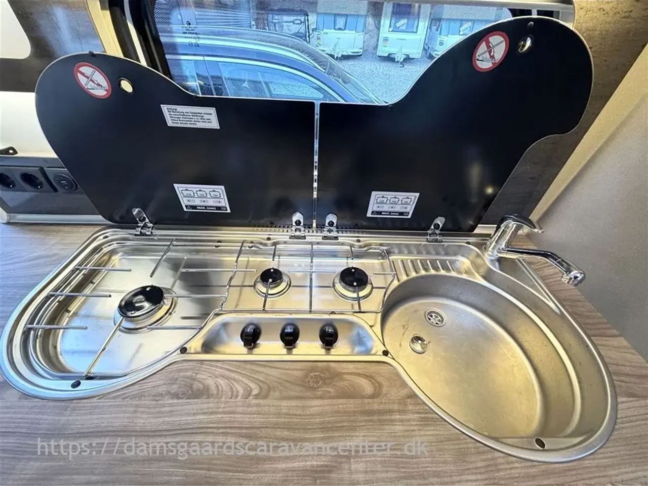 Billede 13 - 2022 - Hobby Excellent Edition 545 KMF   Dobbeltseng-Køjer-Aircon-Mover-Telt