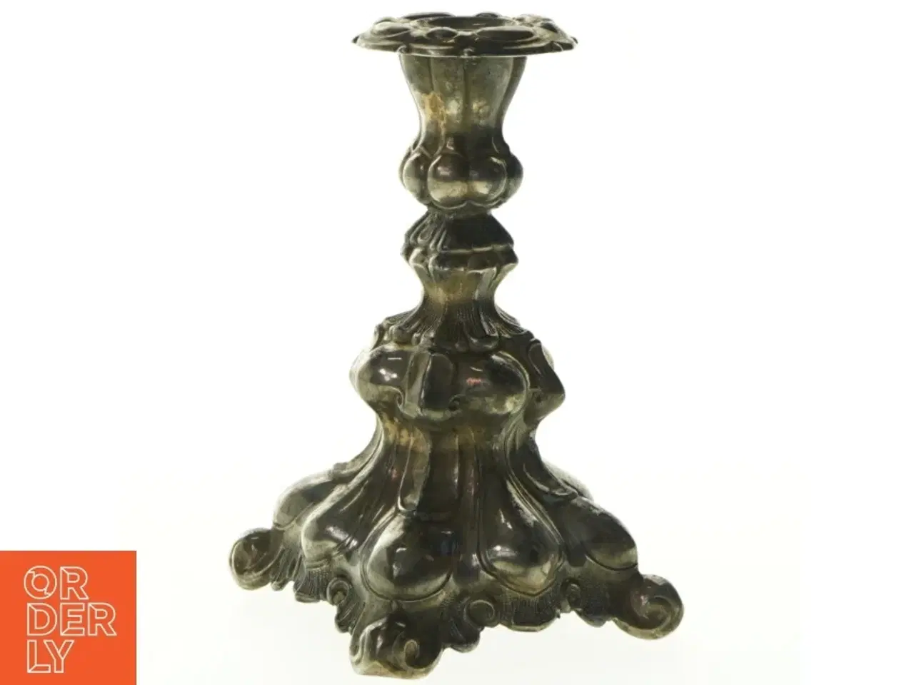 Billede 1 - Antik lysestage (str. 17 cm)