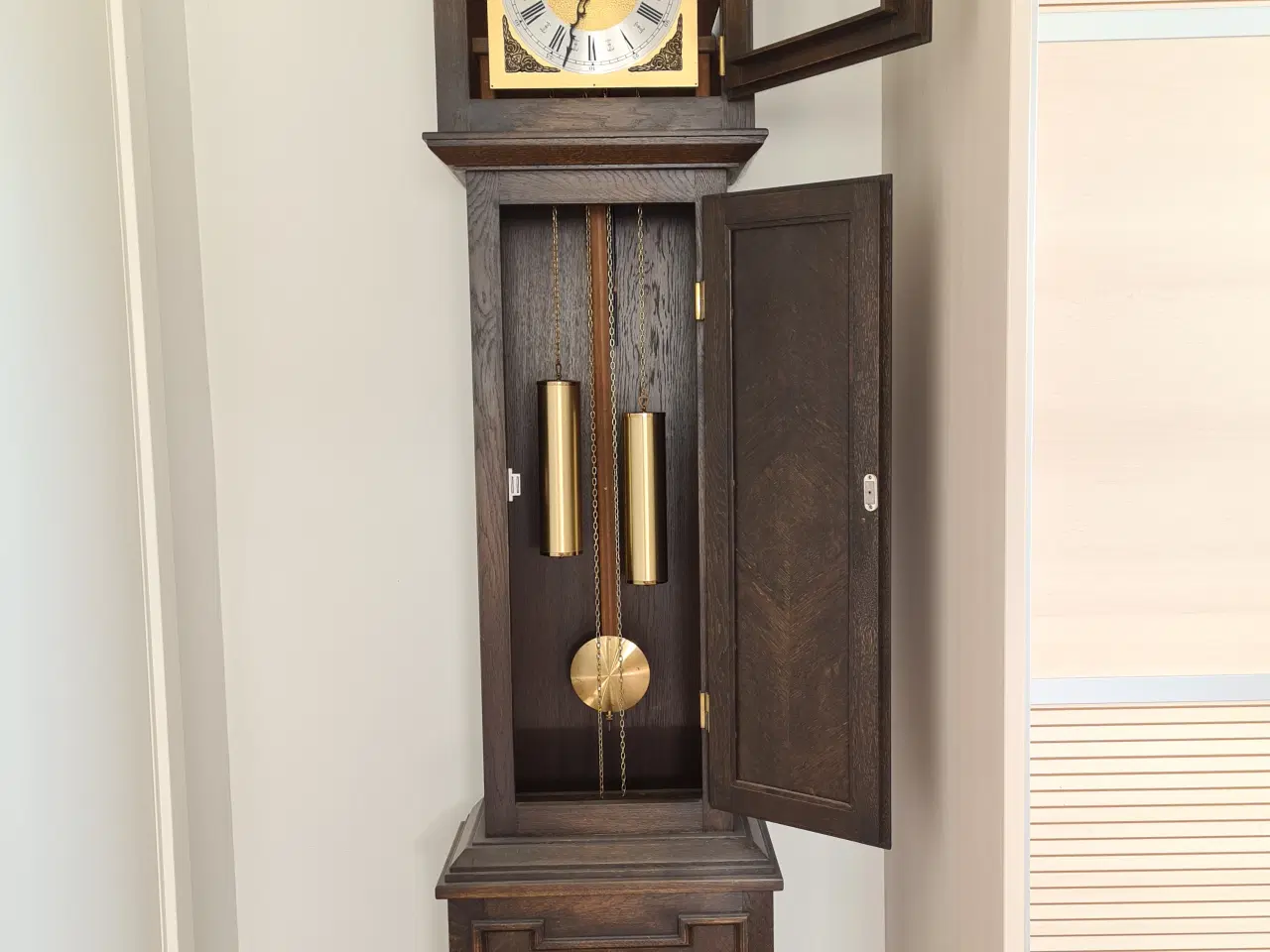 Billede 1 - Standur egetræ m. Tempus urværk 500,-