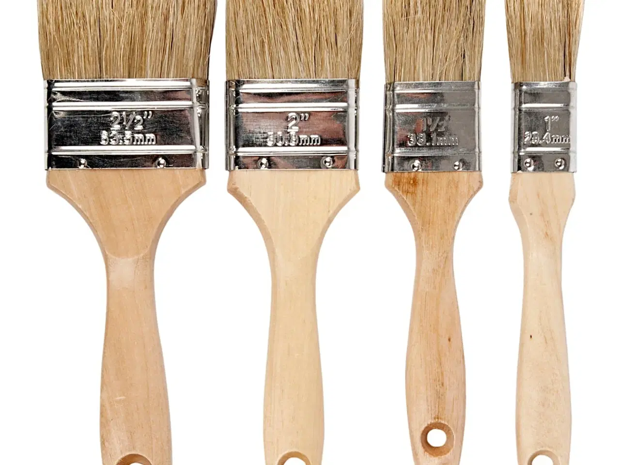 Billede 1 - Kulissepensel, L: 19,5-21 cm, B: 25-63 mm, flad, 4 stk./ 1 pk.