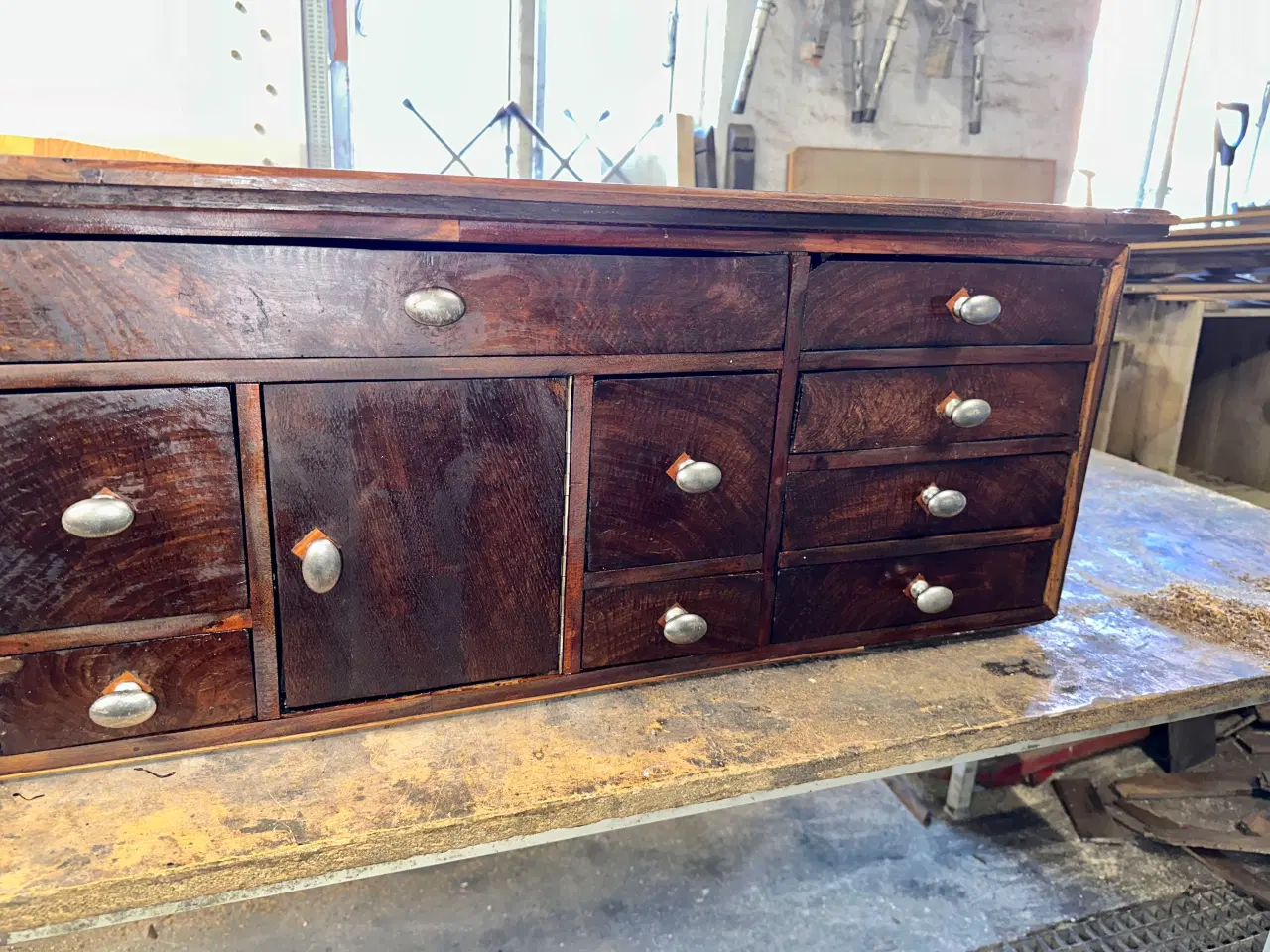 Billede 8 - Antik indsats med skuffer