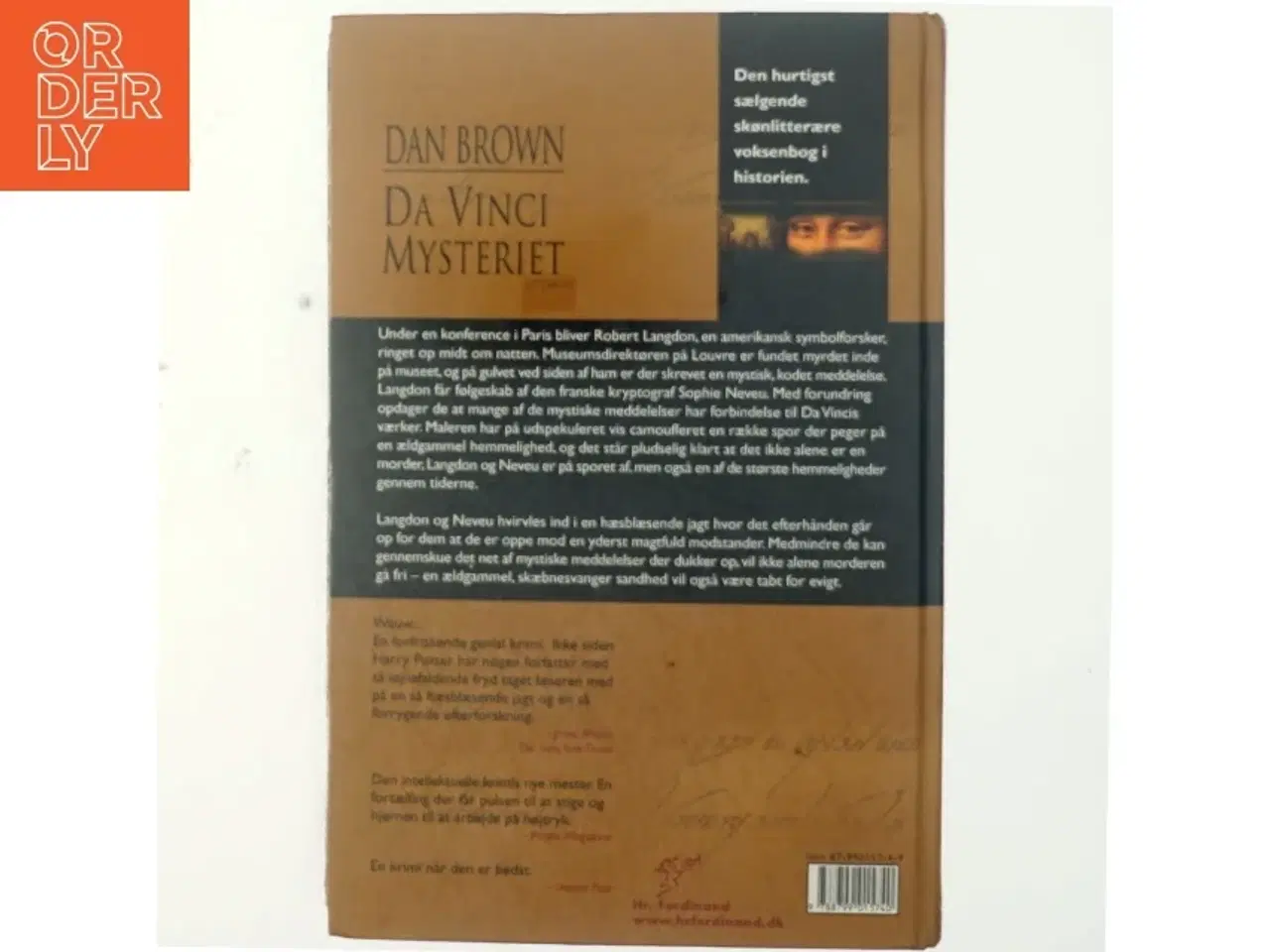 Billede 3 - Da Vinci Mysteriet af Dan Brown (Bog)