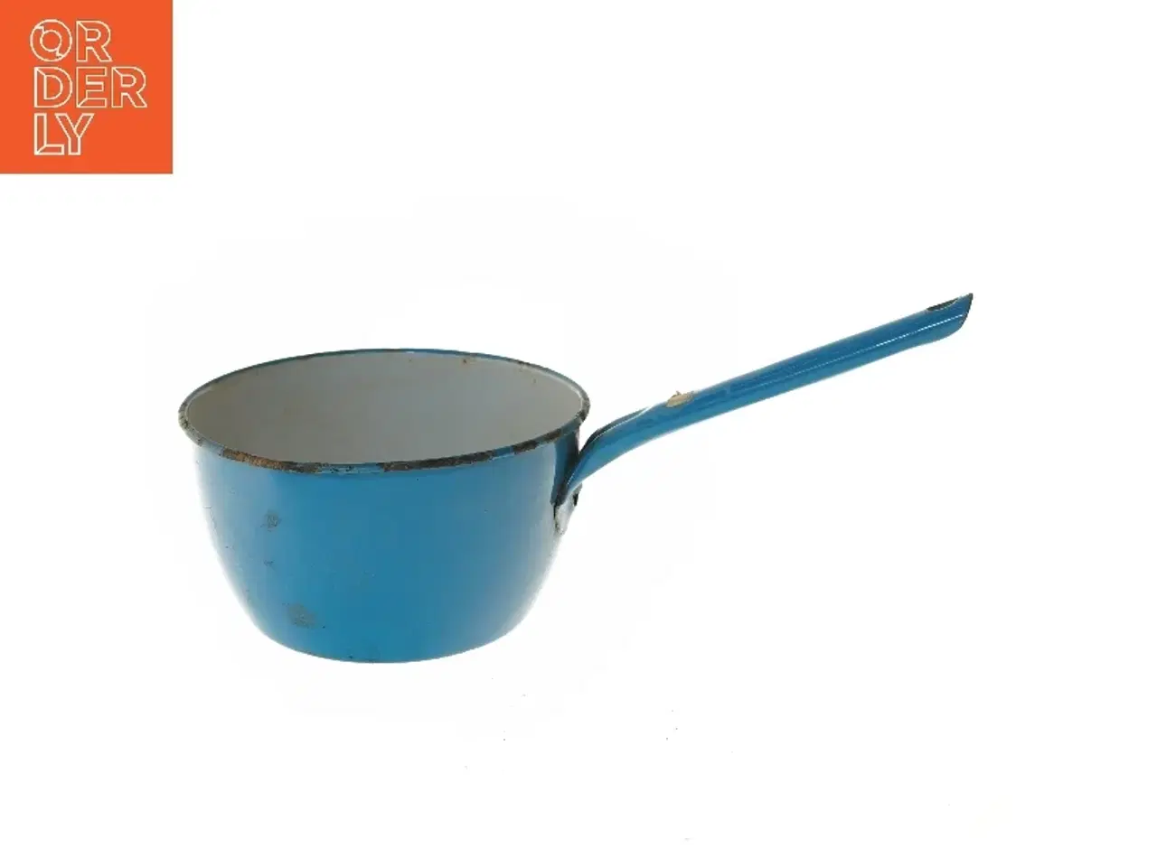 Billede 1 - Blå metal gryde (str. Ø 19 cm)