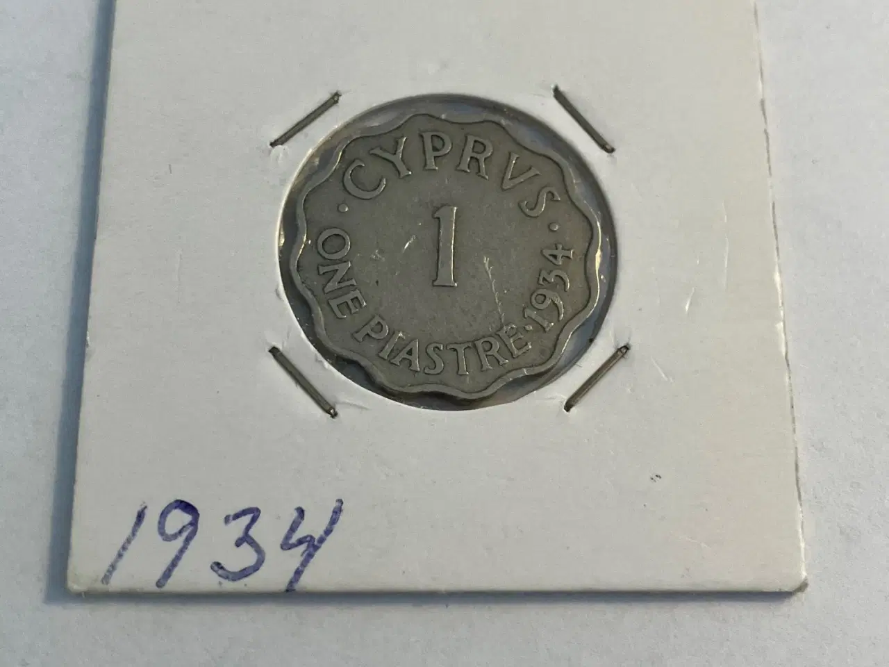 Billede 1 - Cyprus One Piastre 1934