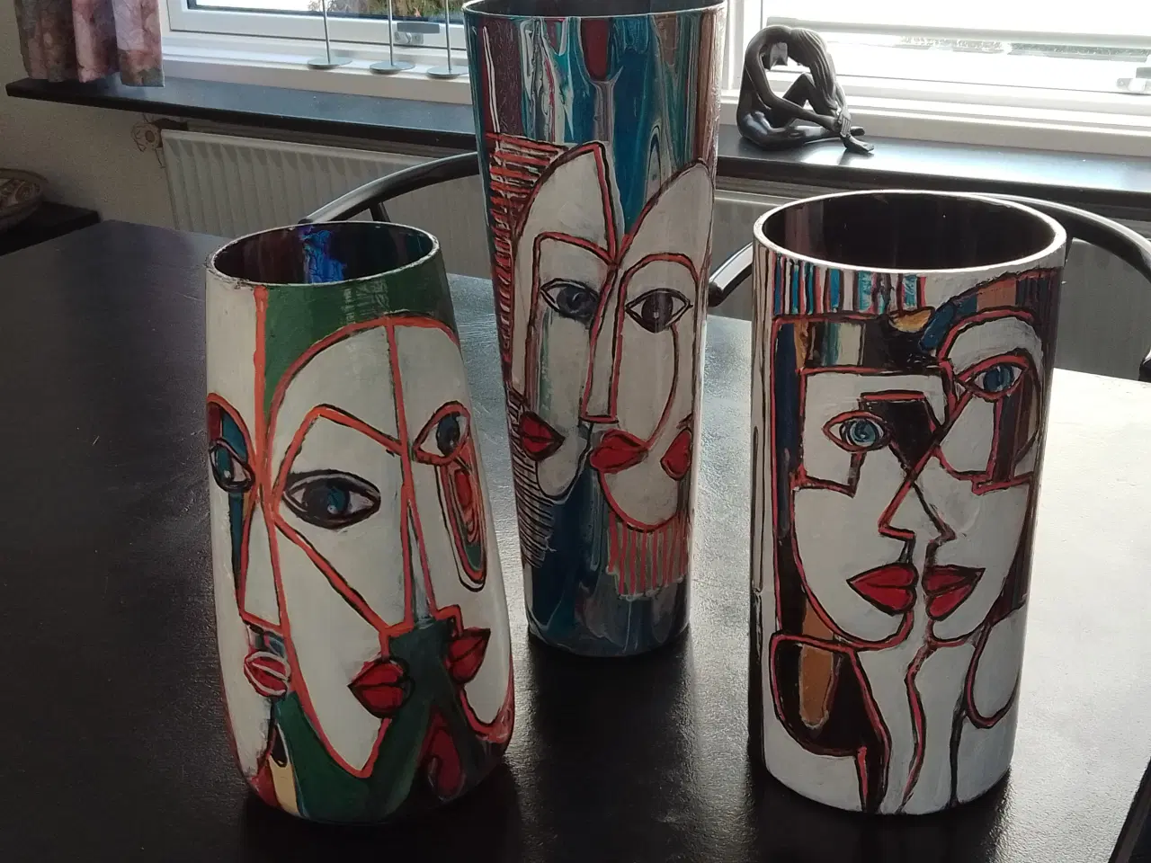 Billede 13 - Dekorerede glasvaser fra eget atelier