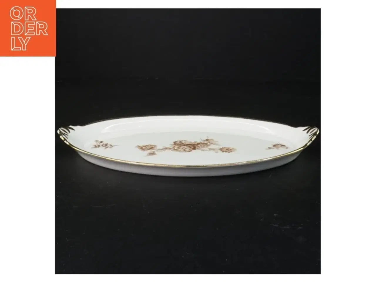 Billede 1 - Ovalt serveringsfad (str. 29 x 18 cm)