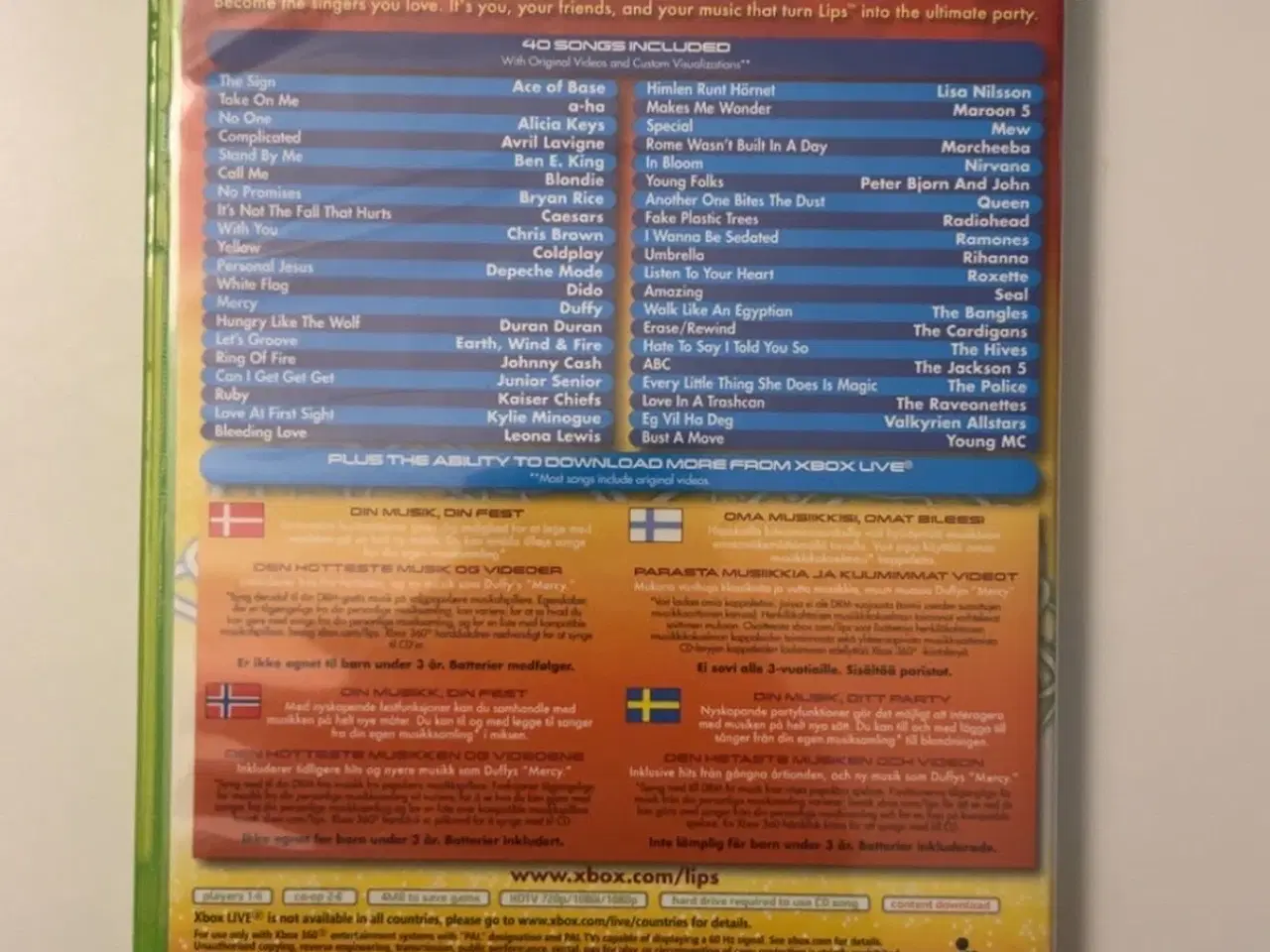 Billede 3 - Microsoft Lips Xbox 360 spil