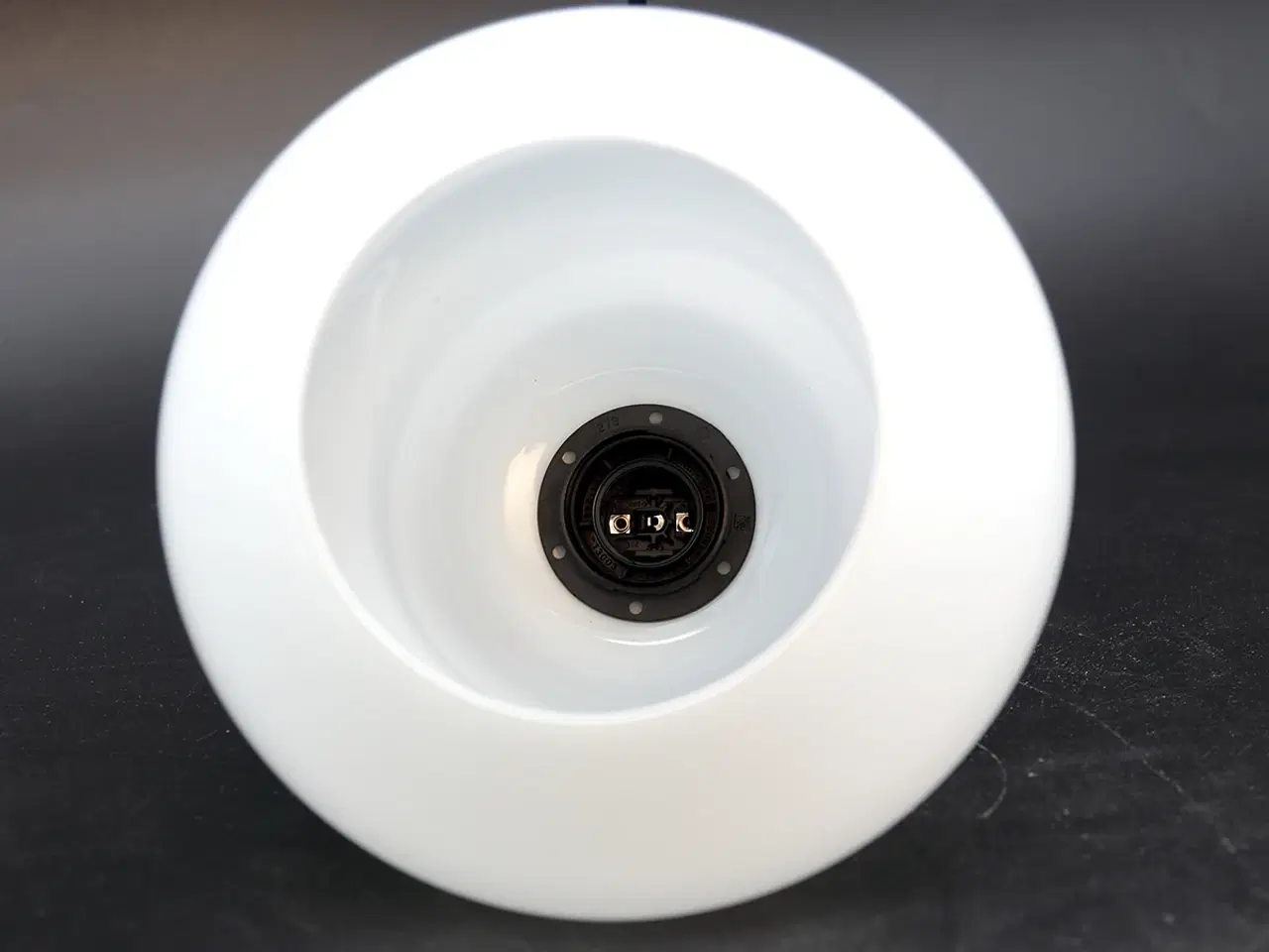 Billede 7 - Genbrug pendellampe med opal glasskærm 50–60’erne