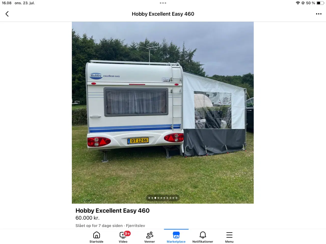 Billede 2 - Campingvogn Hobby 460