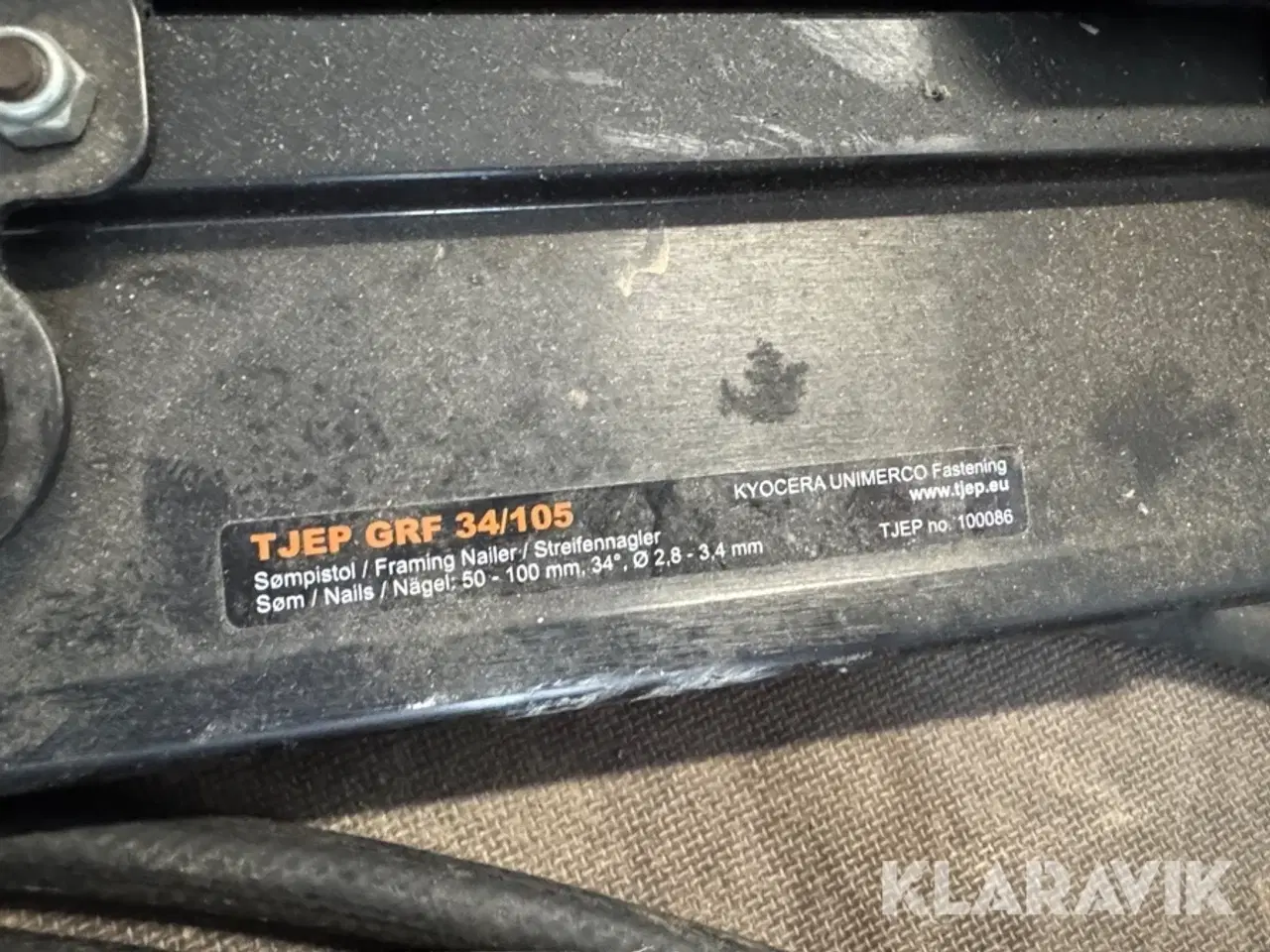 Billede 3 - Sømpistol - Kompressor Tjep GRF34/105 - 4/5-2
