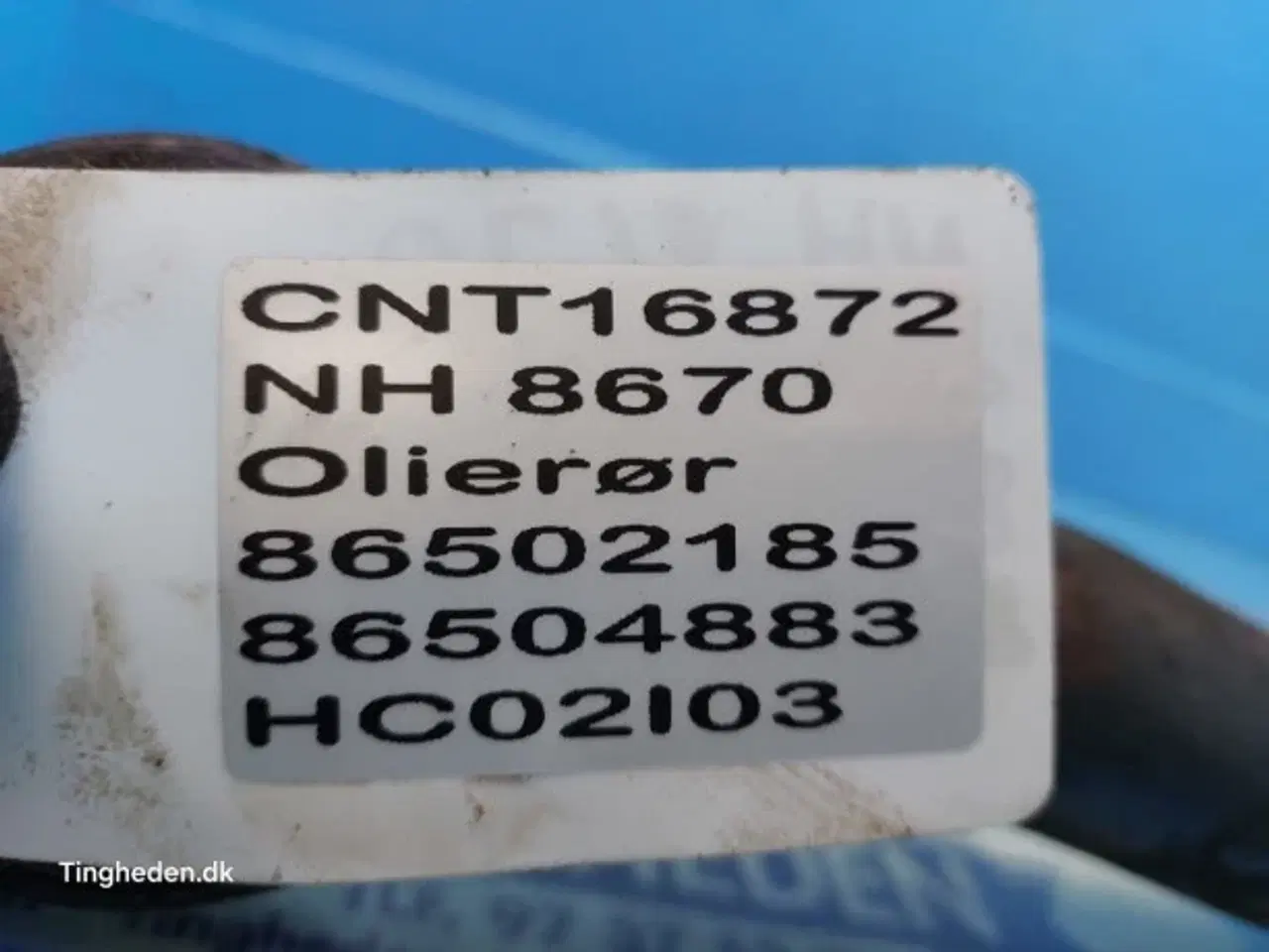 Billede 15 - New Holland 8670 Olierør 86502185