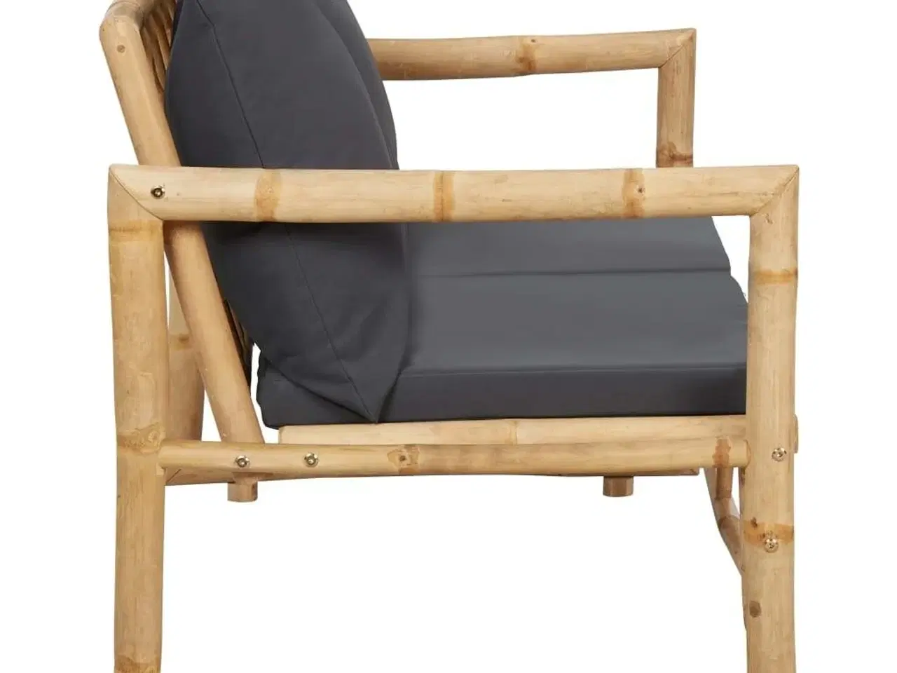 Billede 3 - Havebænk med hynder 115 cm bambus