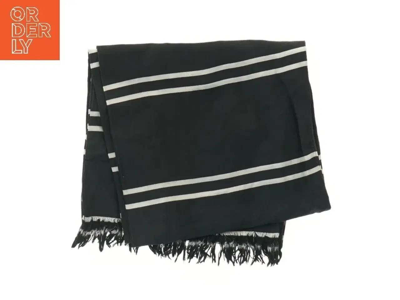 Billede 3 - Sort Silke Tørklæde (str. 18,5x140 cm)