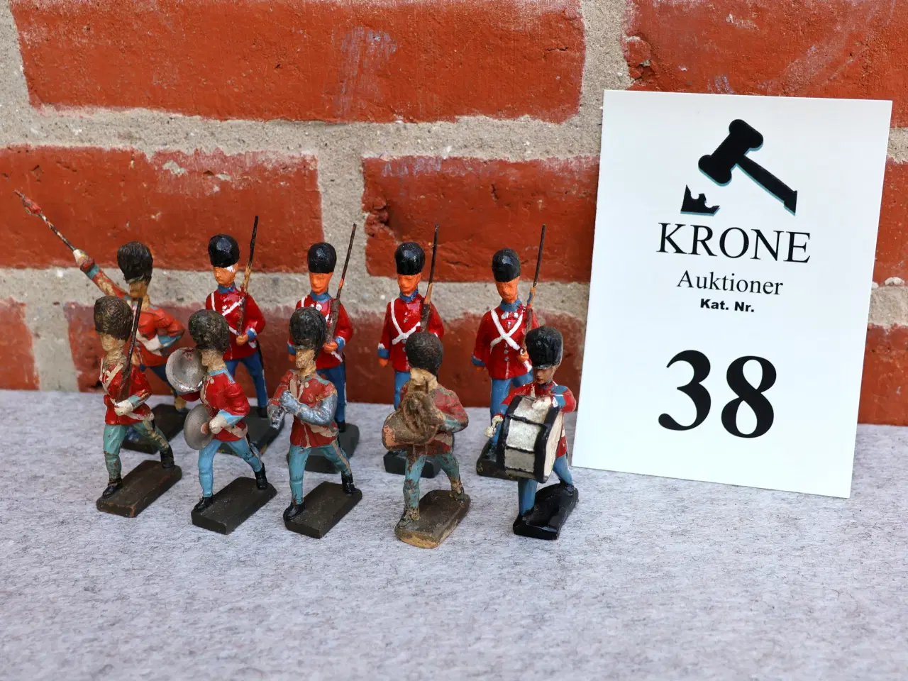 Billede 1 - 10 Stk Gl Lineol garder ca 1930-40erne. Tysk