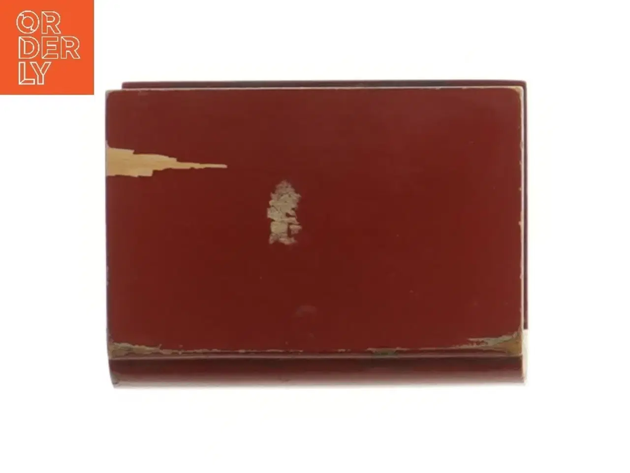 Billede 2 - Vintage serviet-holder i smuk udskåret træ (str. 10,5x7,5x4,5 cm)