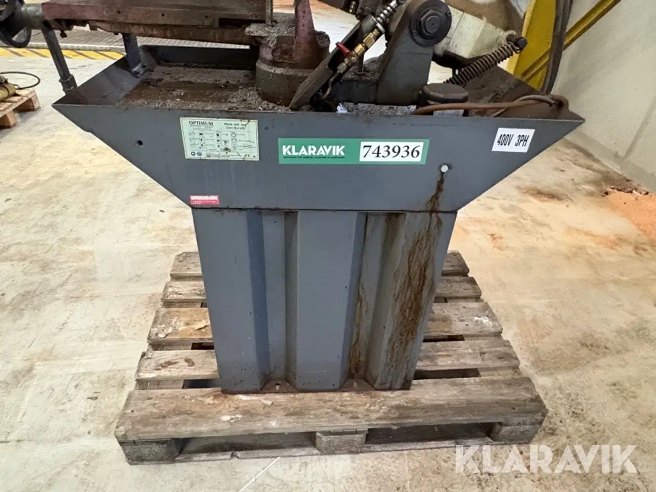 Billede 5 - Metalbåndsav Optimum OPTI S275G