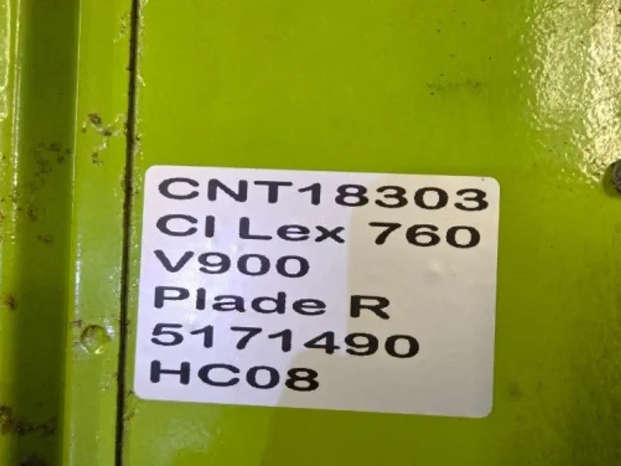 Billede 20 - Claas V900 Plade R. 5171490