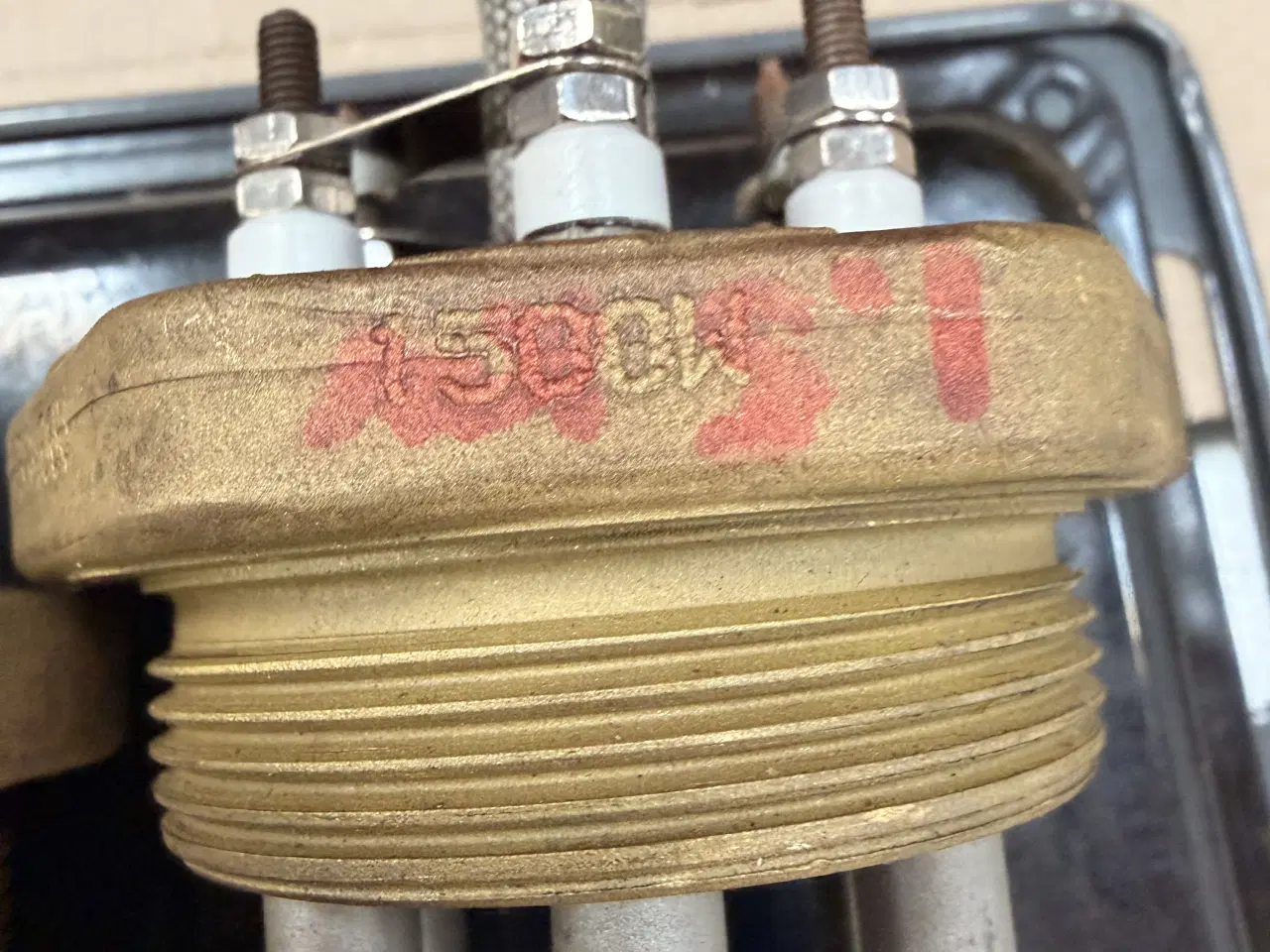 Billede 5 - 3 stk Varmepatroner / varmelegemer samt thermostat