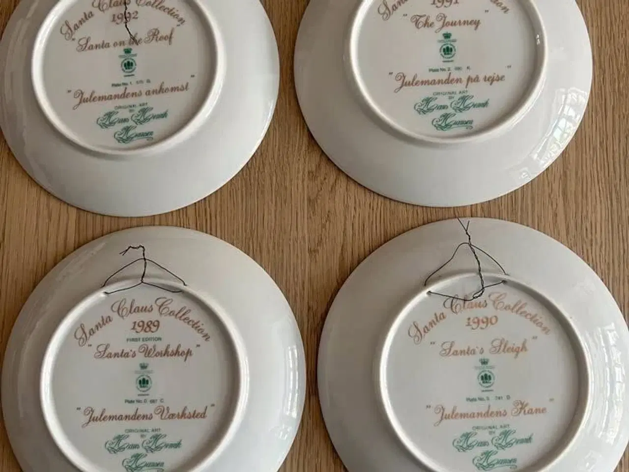 Billede 2 - 4 Bing & Grøndahl Santa Claus Collection platter
