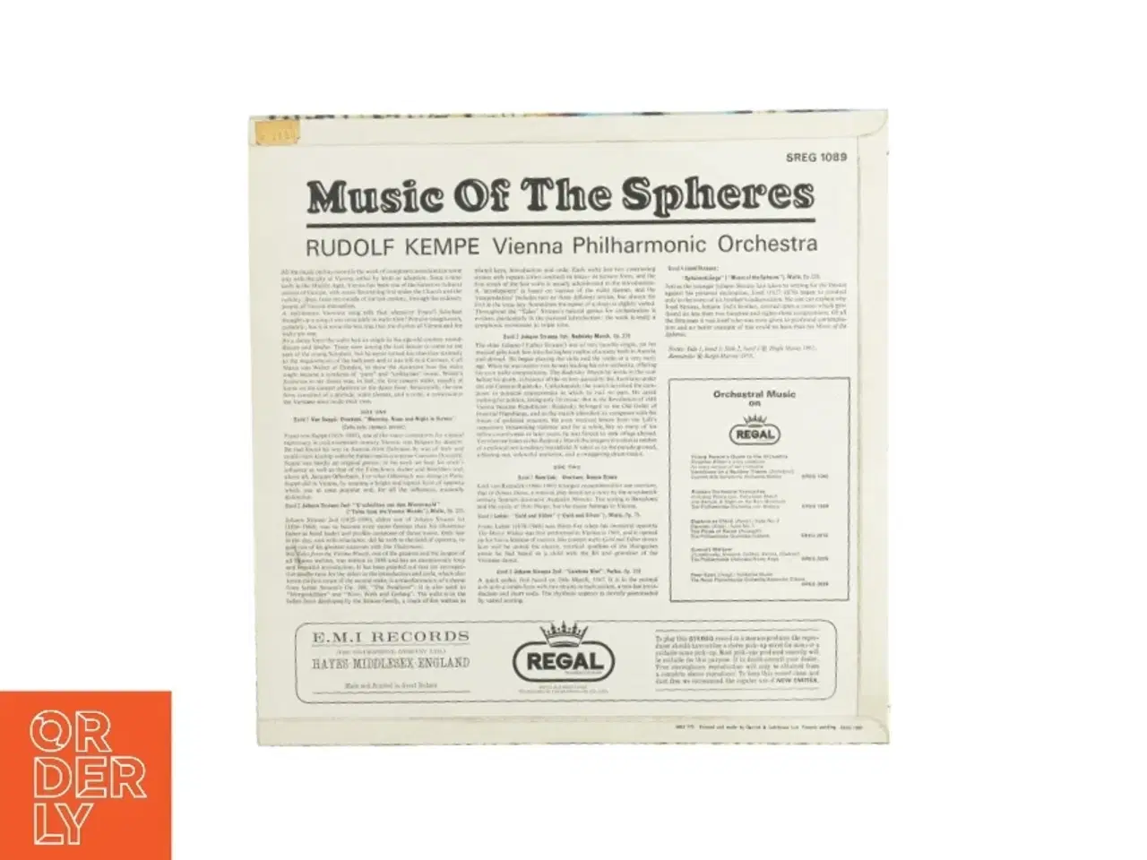 Billede 2 - Music of the spheres Vinylplade