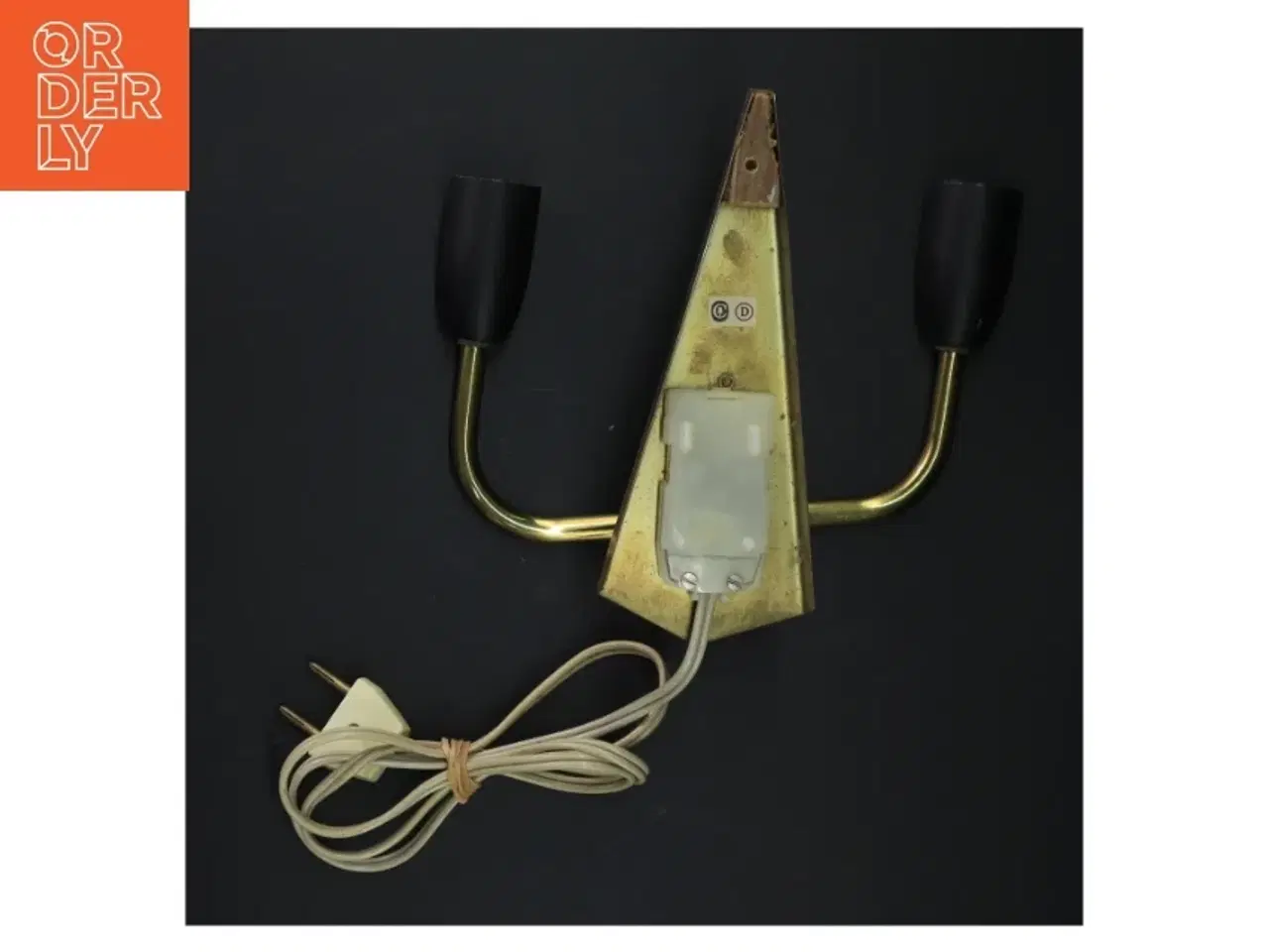 Billede 2 - Væglampe med to fatninger (str. H. 18,5 cm)