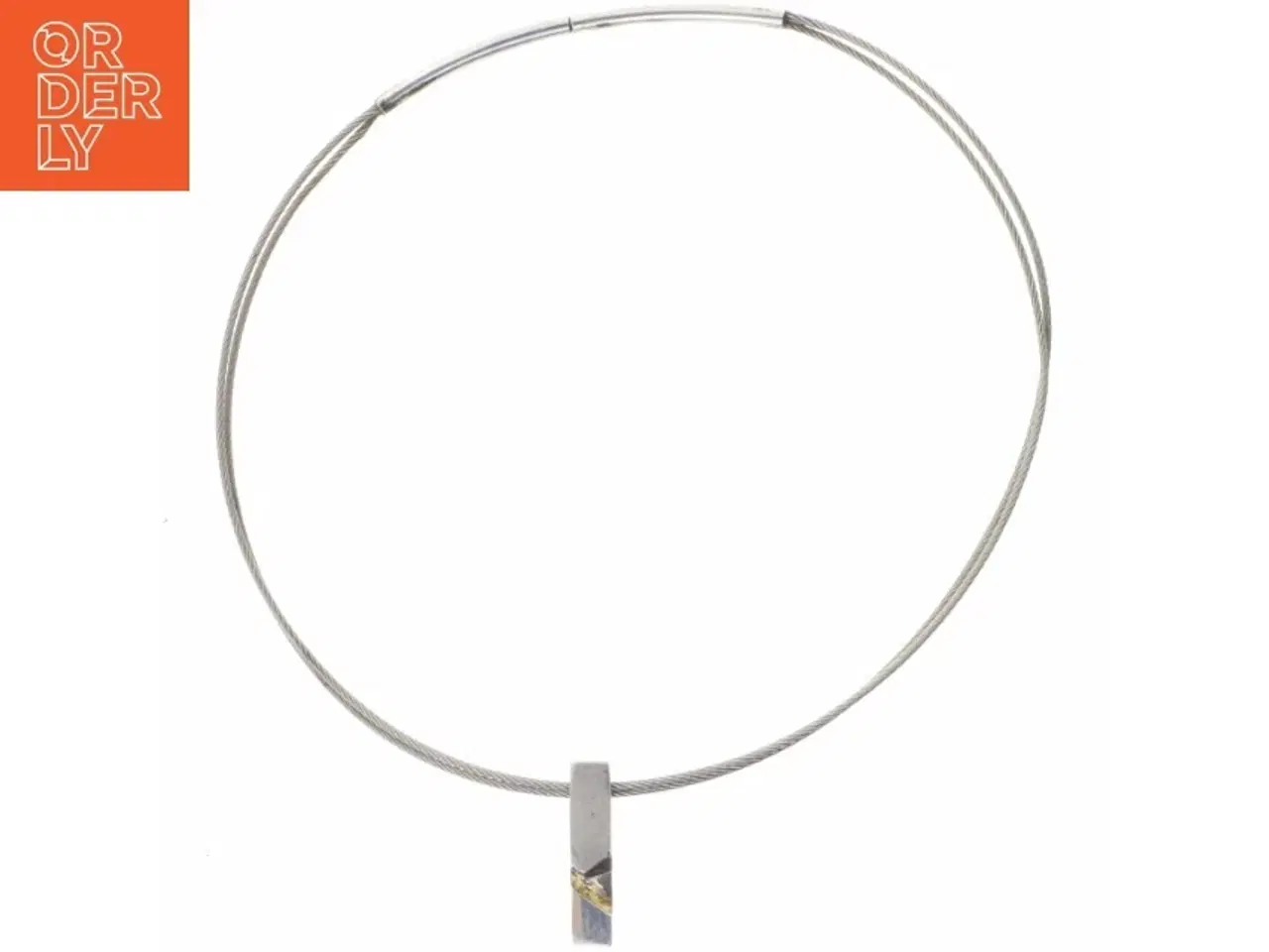 Billede 2 - Halskæde med vedhæng i sølv (str. 45 cm)