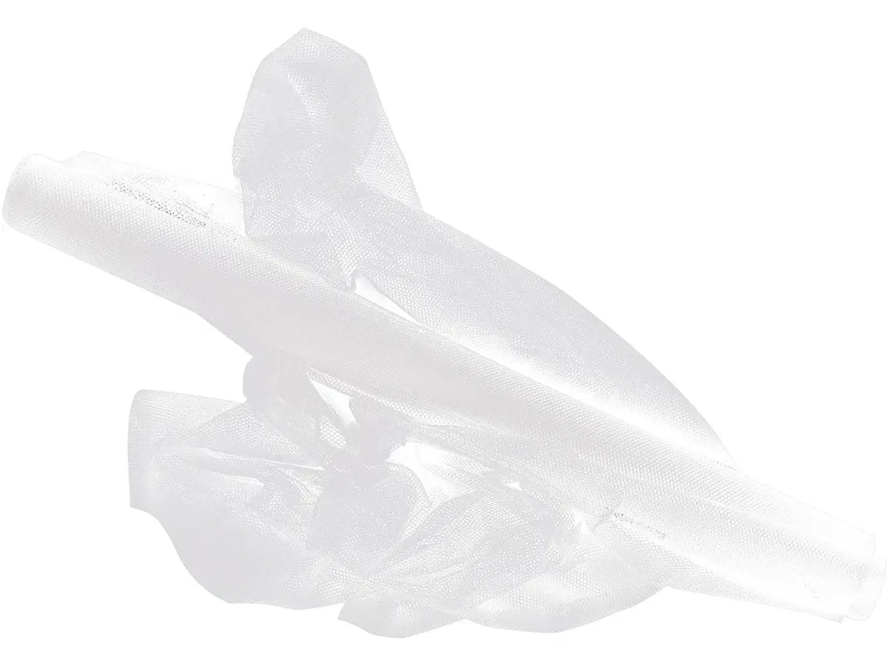 Billede 1 - Hvid Tyl i Strutkvalitet - 50 cm x 5 m