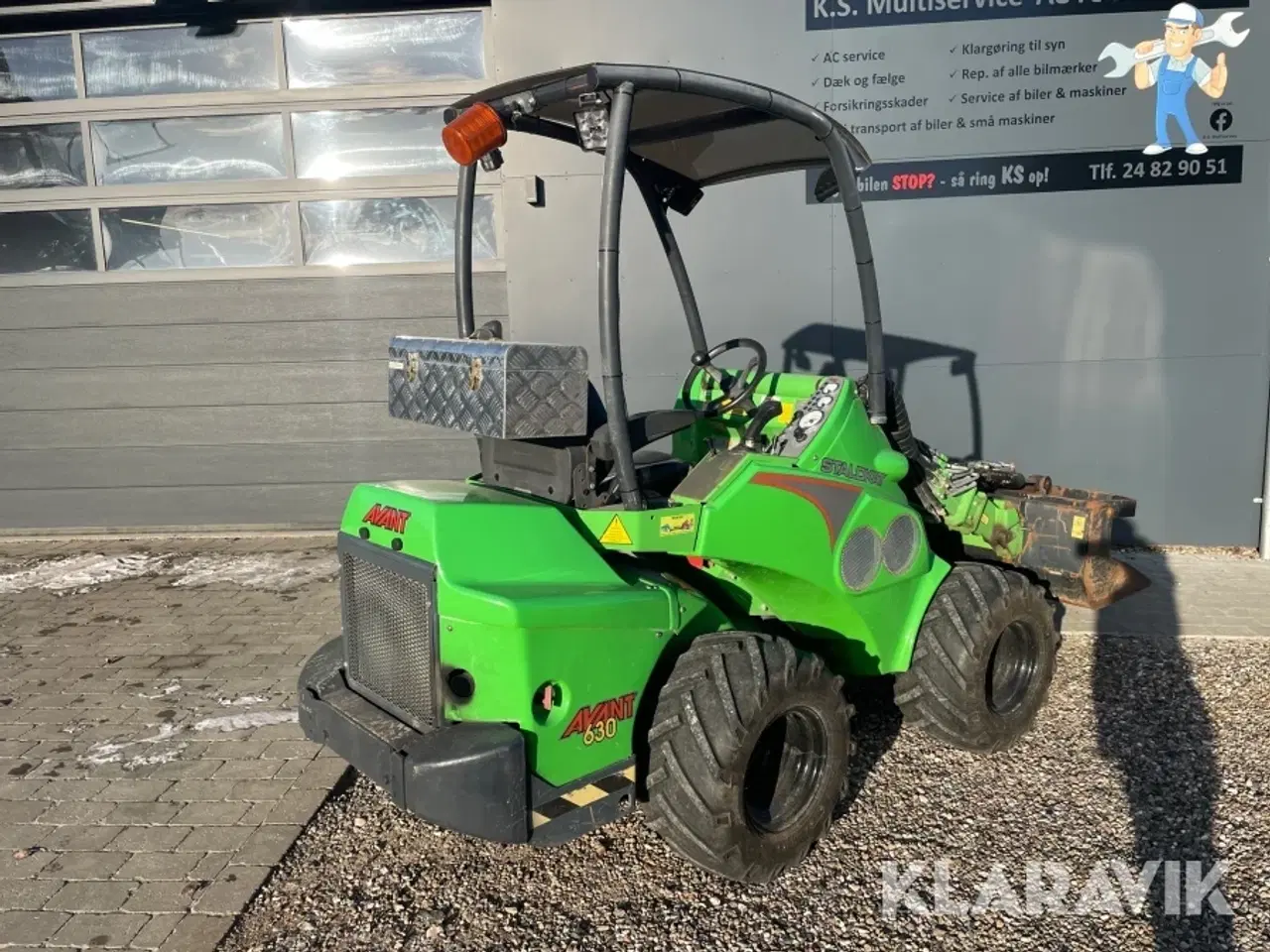 Billede 5 - Minilæsser Avant Staldkat 630 med siloklo