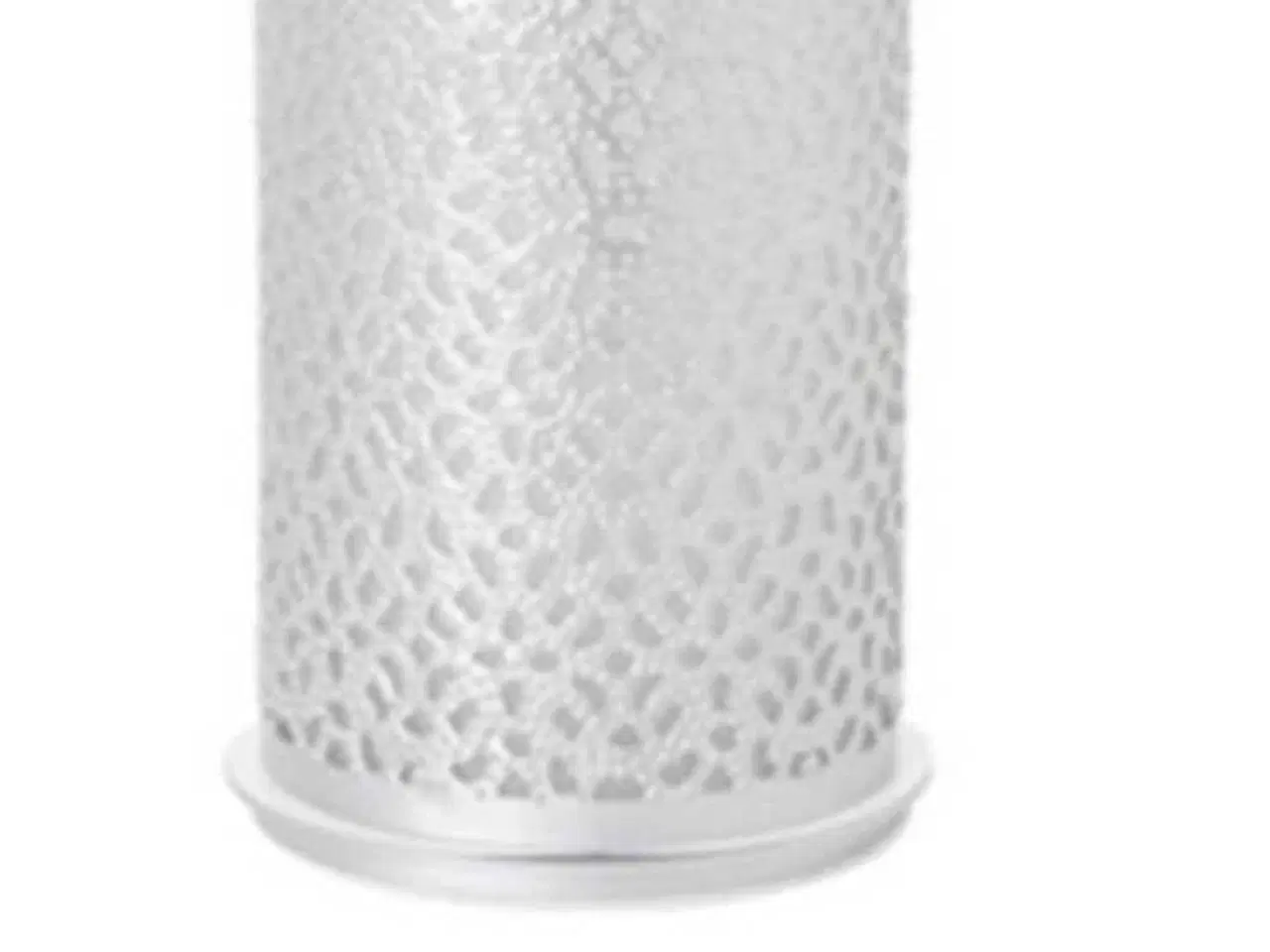 Billede 2 - CANDLESTICK T/LED METAL 140×75MM – BILLY SILVER –