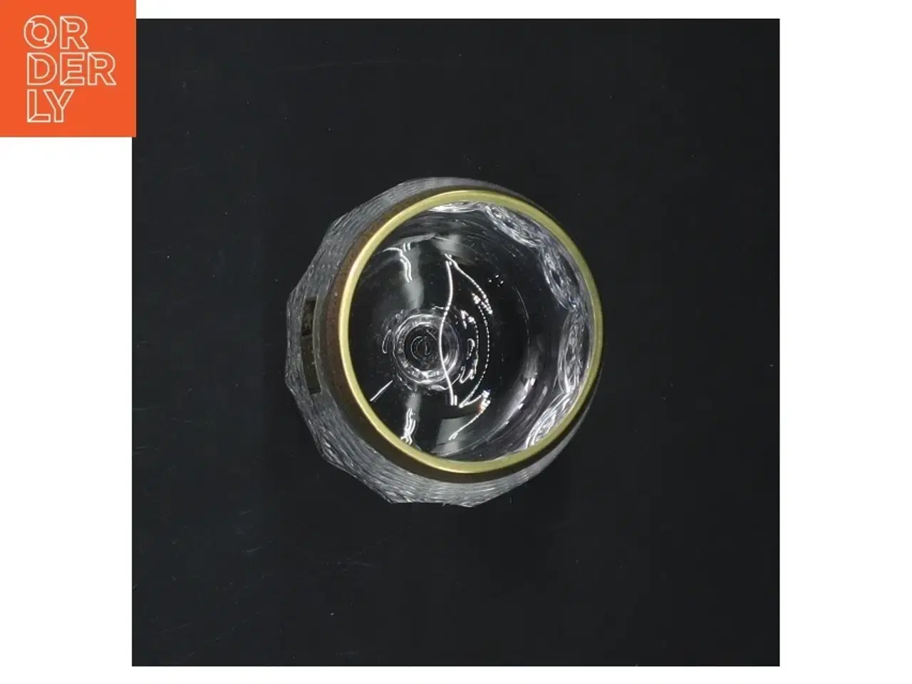Billede 6 - Krystalglas med guldkant (str. 9 cm. 6 styk)