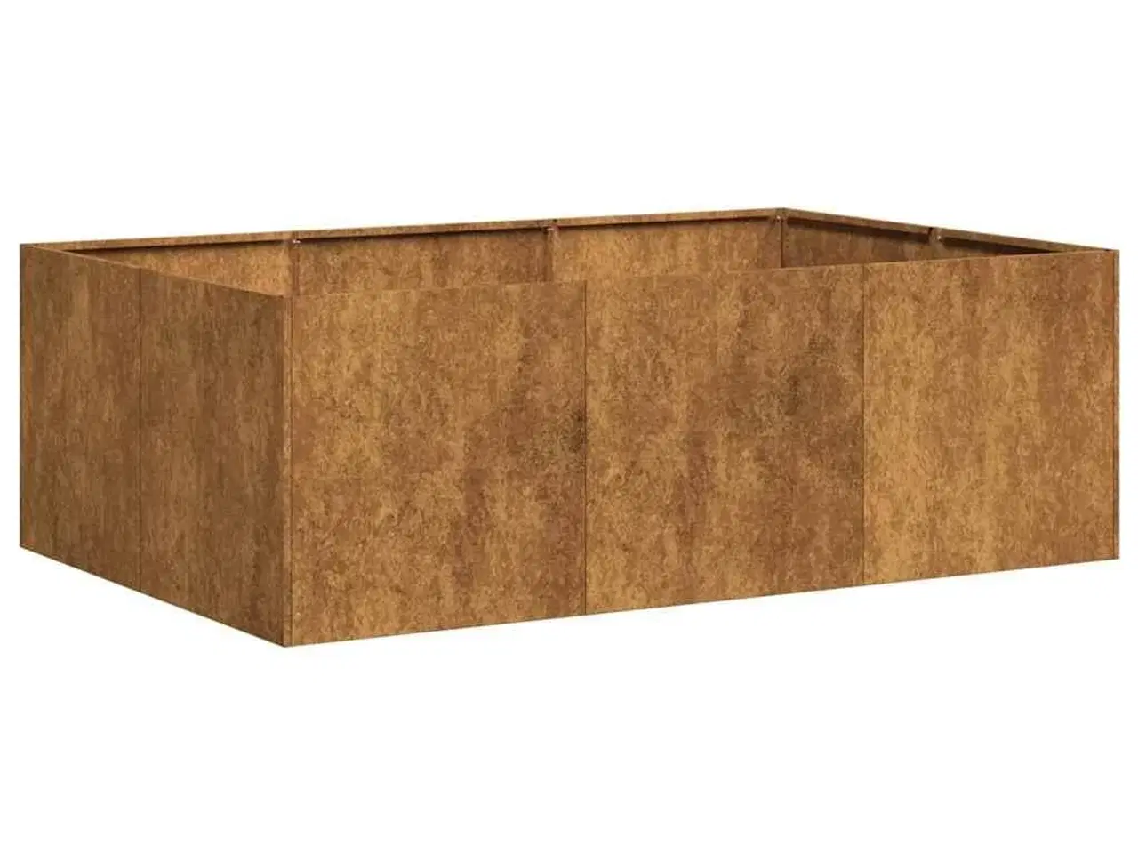 Billede 2 - Plantekasse rustfarvet 120x80x40 cm forvitringsstål